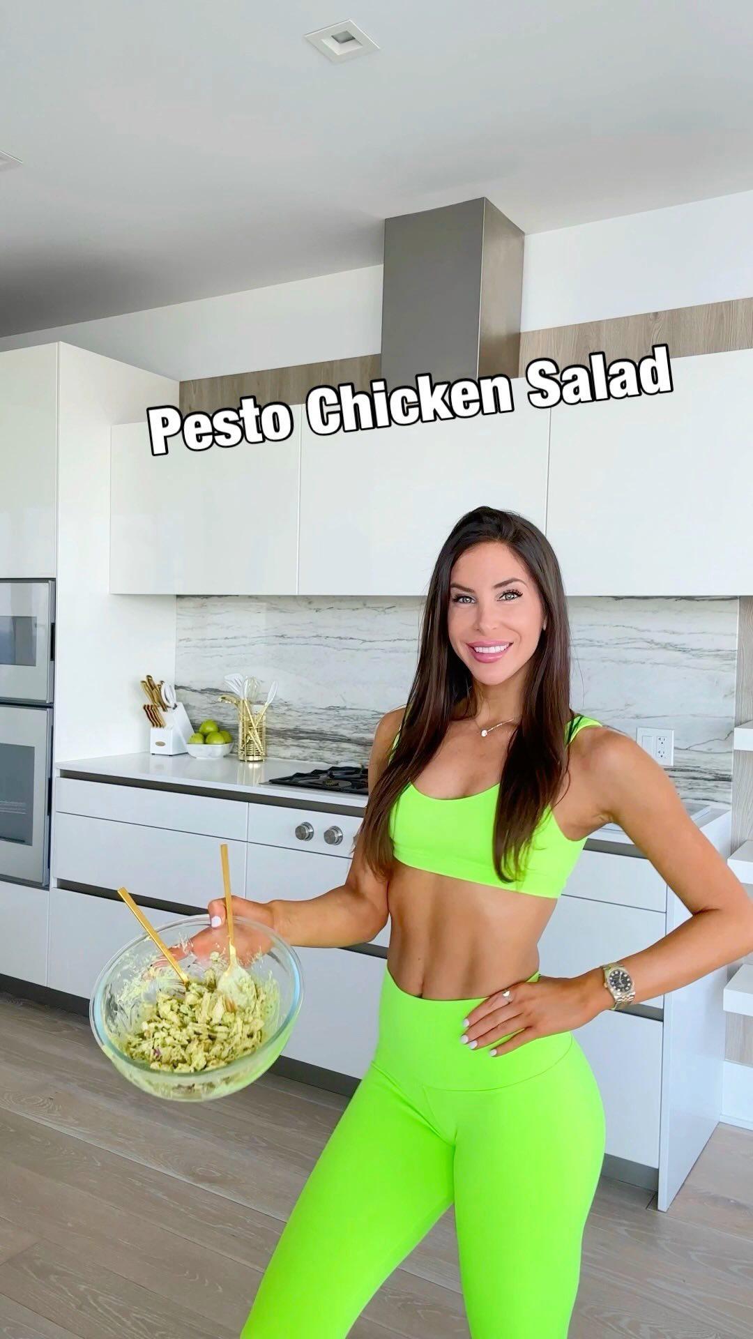 Jen Selter shares her Pesto Chicken Salad recipe