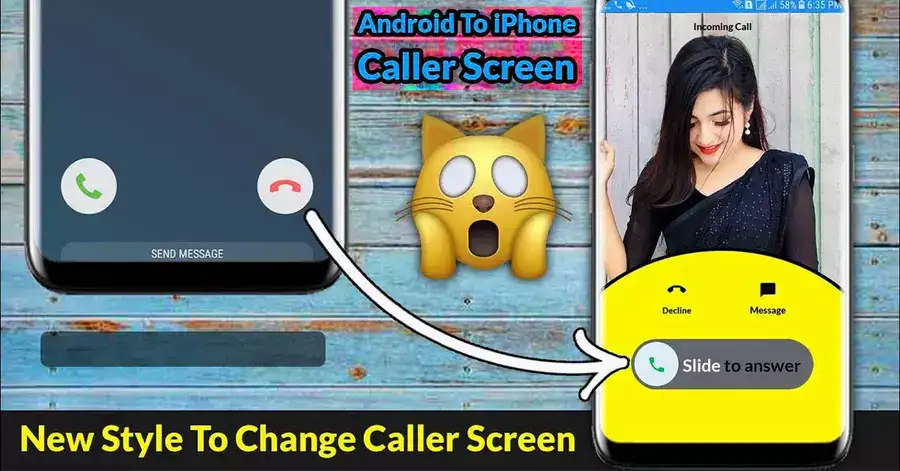 iPhone Style Call Screen For Android